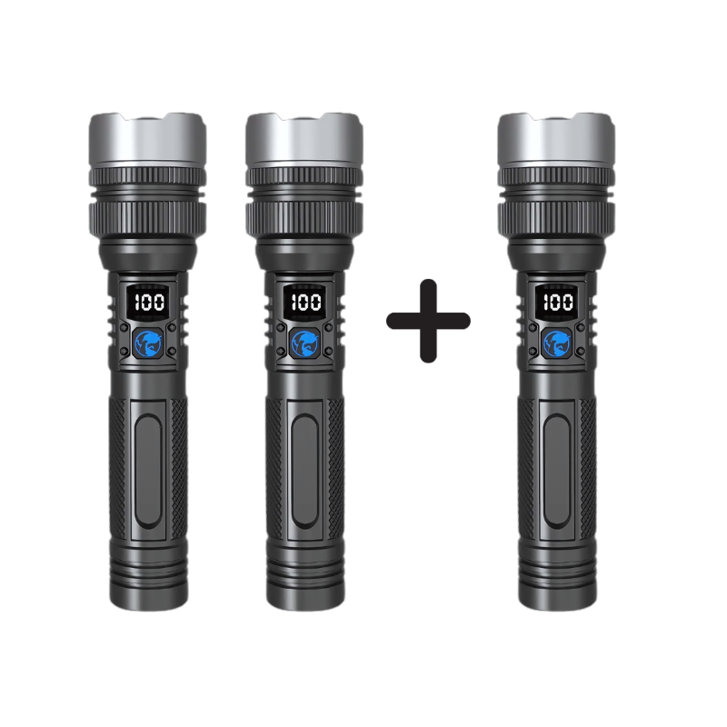 Ledsen™ AdjustableFlashlight: Ultrasterk Oppladbar Lommelykt Med Justerbar Stråle
