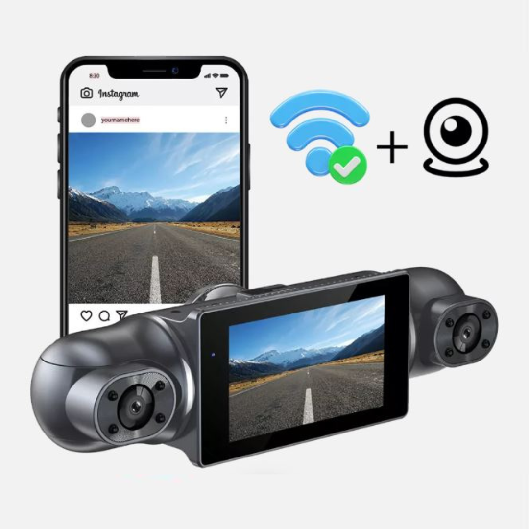 CarRecorder - Høy Oppløsning 4 Kameravinkler Wifi-Bil Opptaker