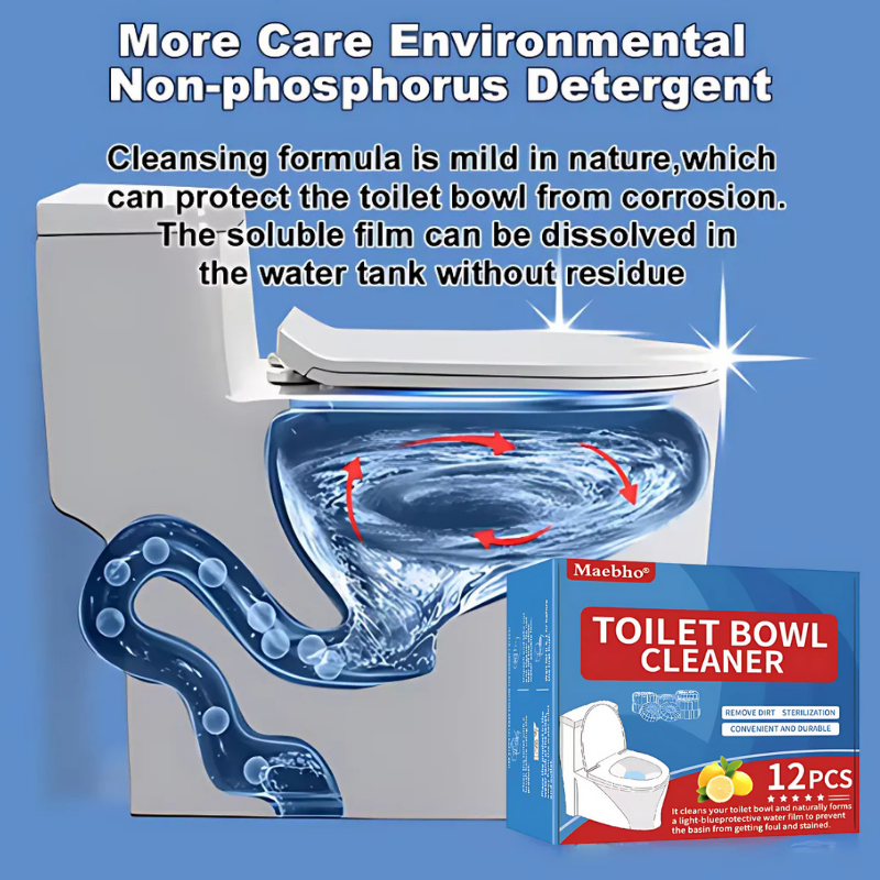 Cleaner Pro° ToiletTablets: Automatisk Drop-In Toalettrens Tabletter
