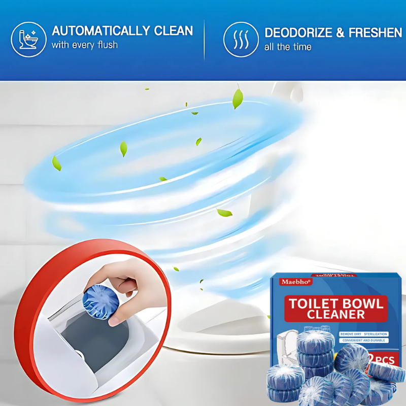 Cleaner Pro° ToiletTablets: Automatisk Drop-In Toalettrens Tabletter