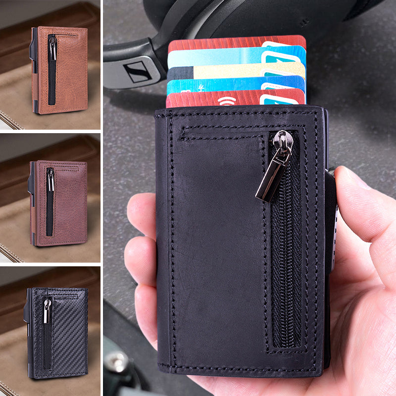 Icone™ CardHolder: Automatisk Slank Pop-up Kort Holder Og Lommebok