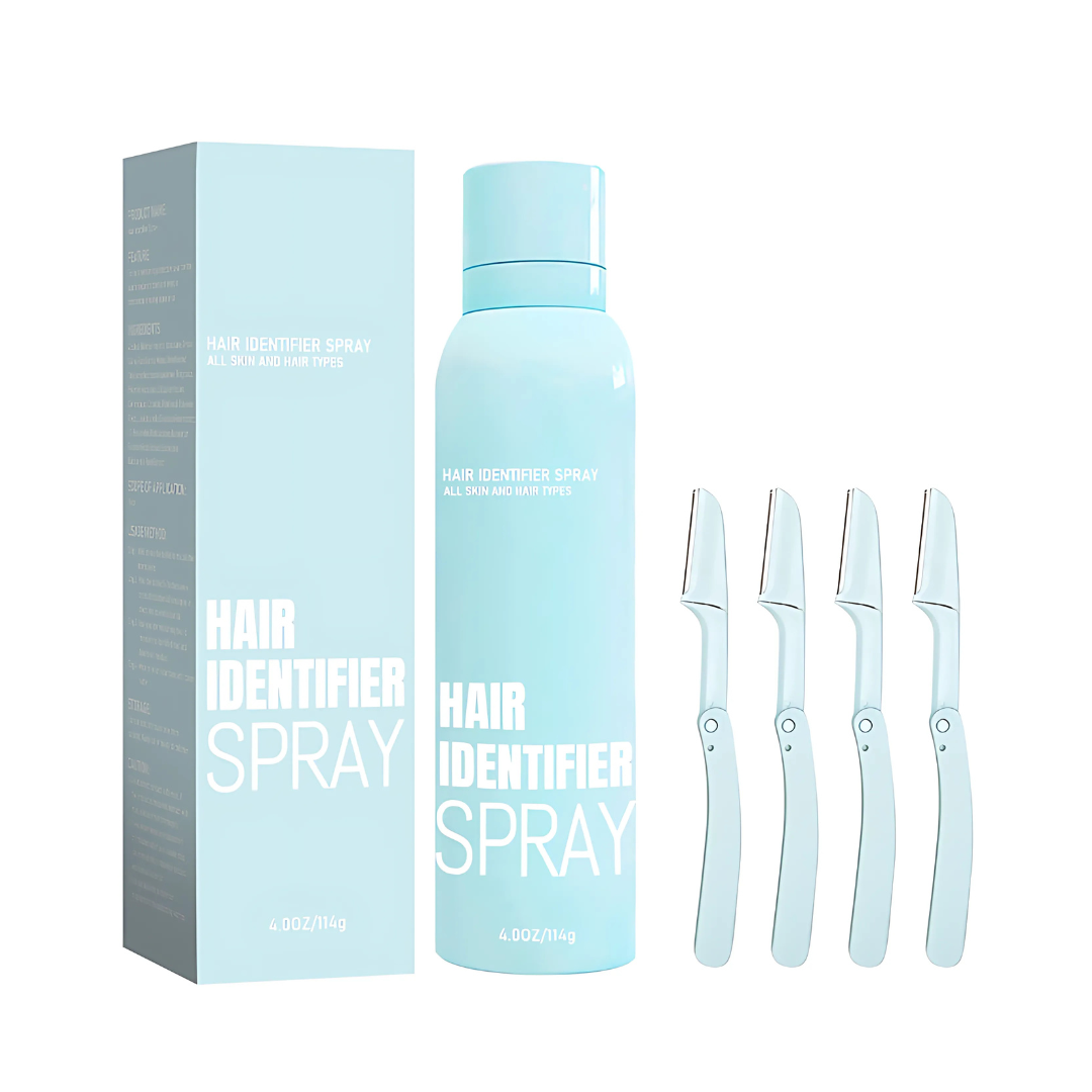 HairIdentifier 1+1 GRATIS: Enkel Å Bruke Ansiktshår Identifikator Spray Med Barberhøvel