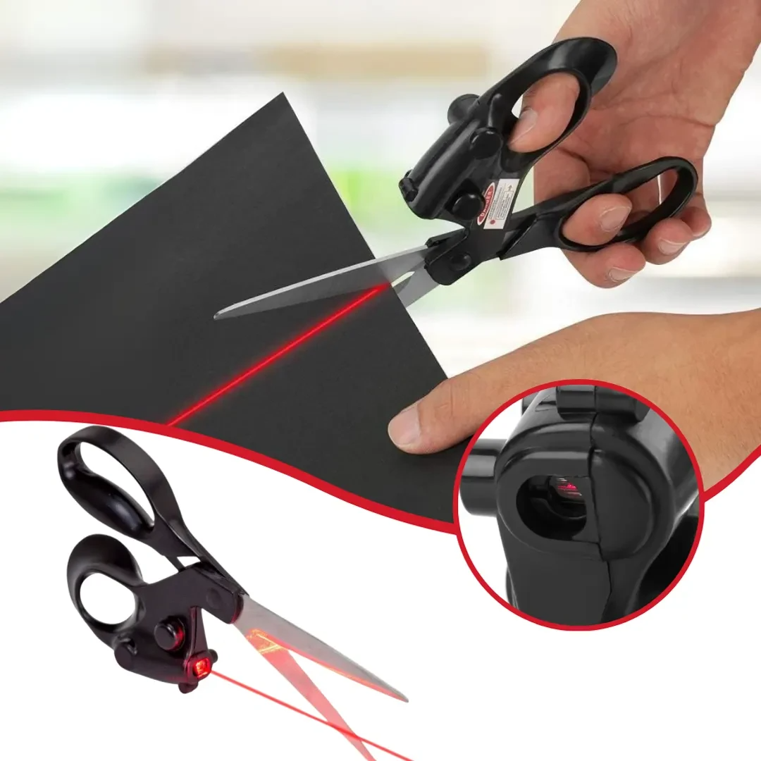 Globetrek° LaserScissors 1+1 GRATIS: Nøyaktig Skjæring Laserstyrt Multifunksjonell Saks