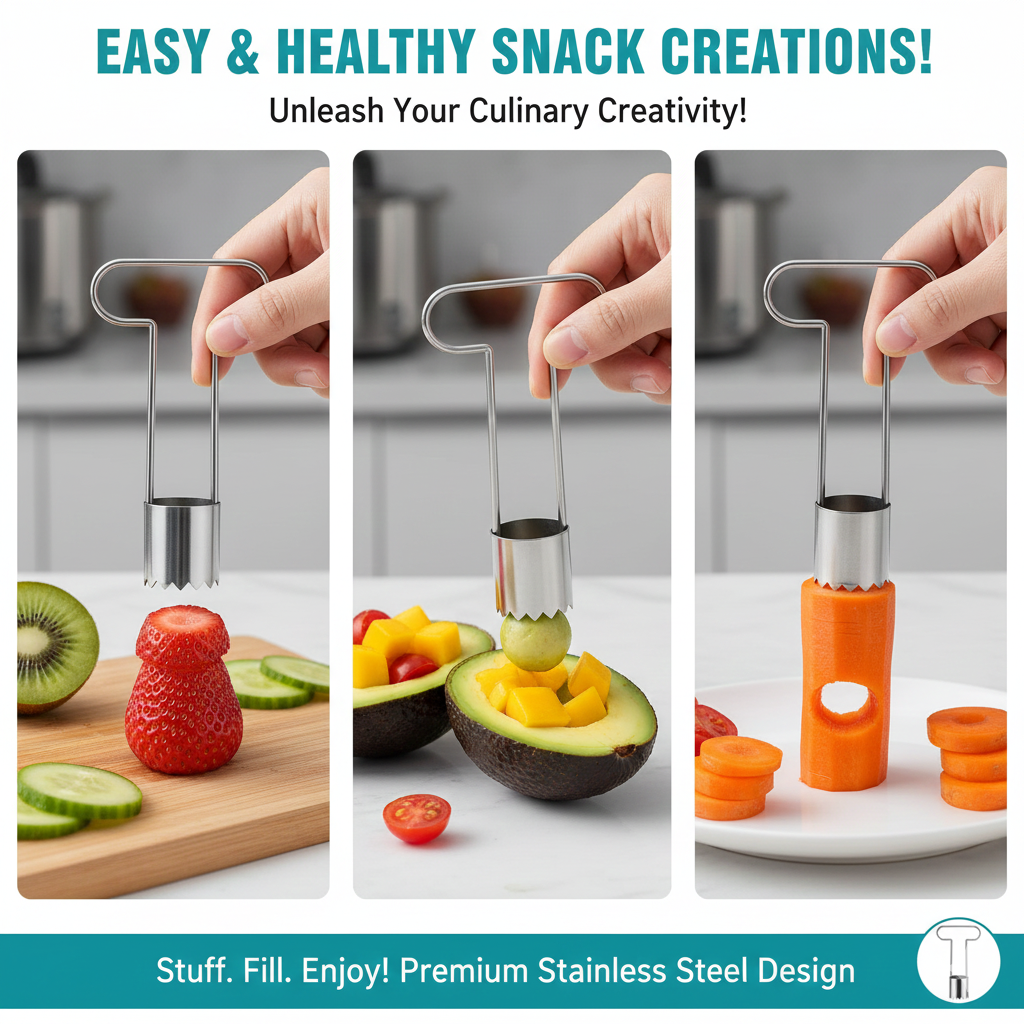 Globetrek° SeedRemover 1+1 GRATIS: Skarp Frukt Og Grønnsaksfrø Og Corefjerner