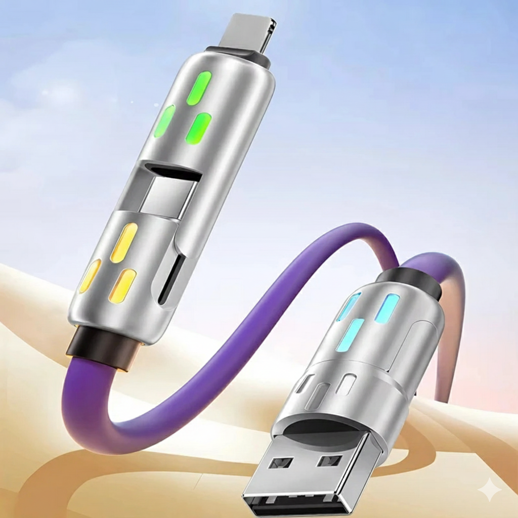 Globetrek° UniversalCable 1+1 GRATIS: Universell Smart Flere Ladekabel