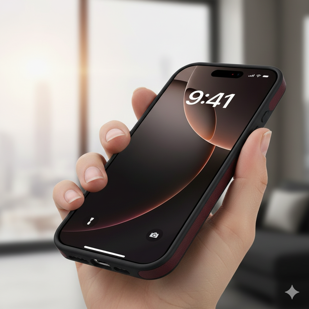 PremiumCase: Elegant Høy kvalitet Lær iPhone Premium Etui