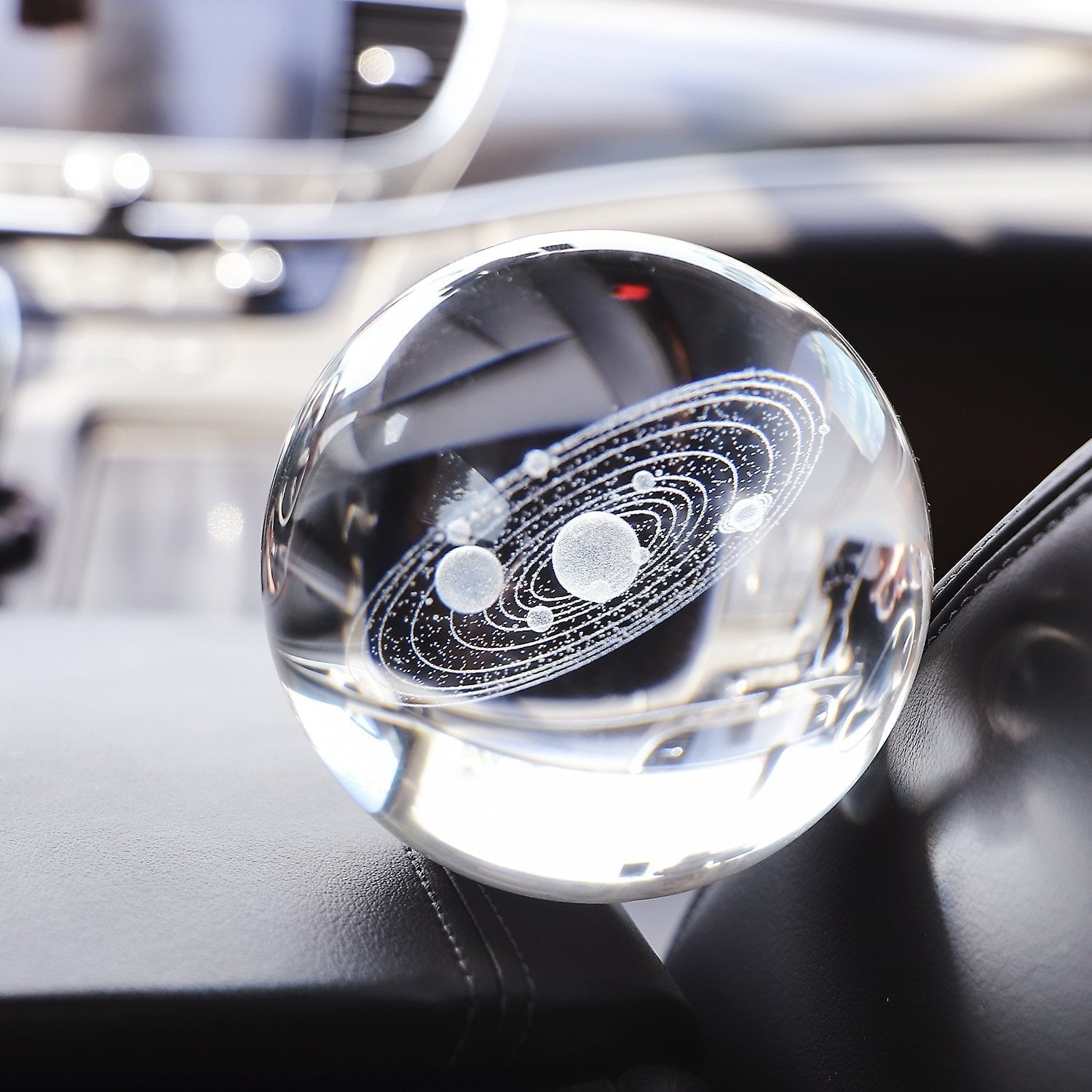 Ledsen™ CrystalBall - 3D-Solsystemkrystallkule Med LED-Lys