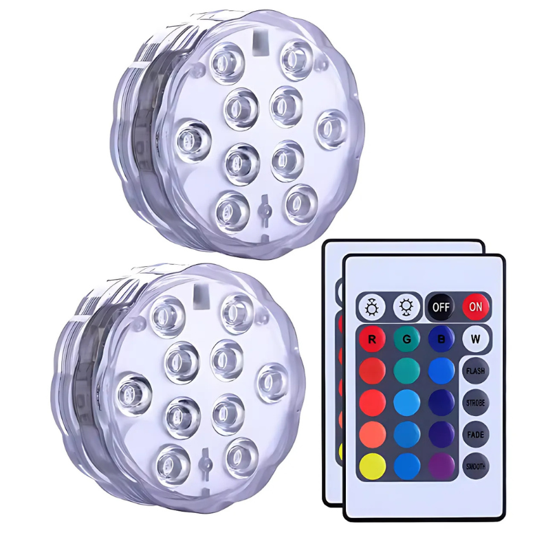 Ledsen™ PoolLights 1+1 GRATIS: Vanntette LED Basseng, Bade Og Fest Lys