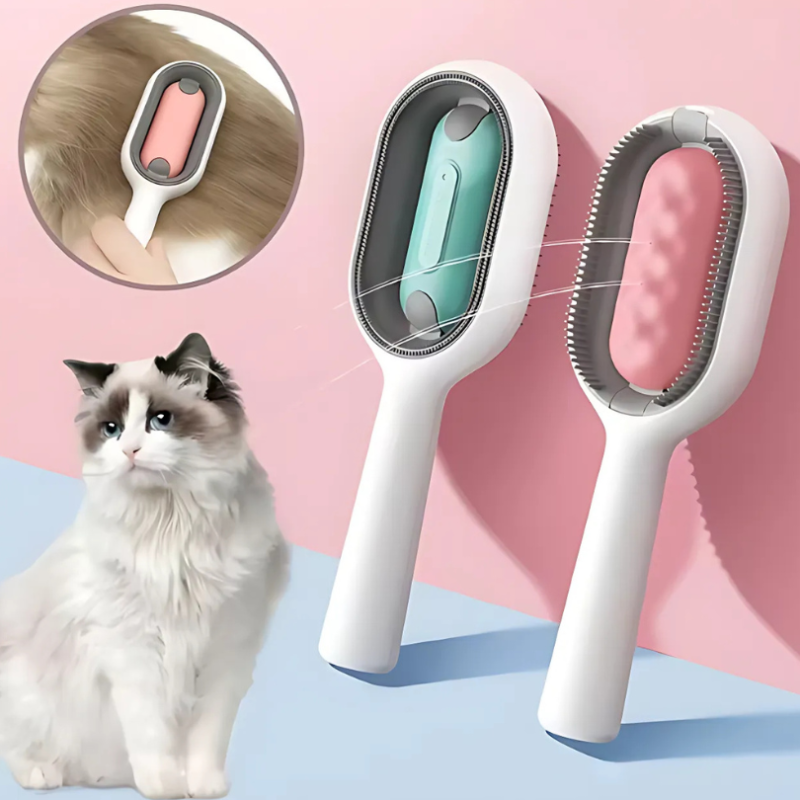 DogCatFri™ GroomingBrush 1+1 GRATIS: Dyrehårfjerner Og Massasjebørste