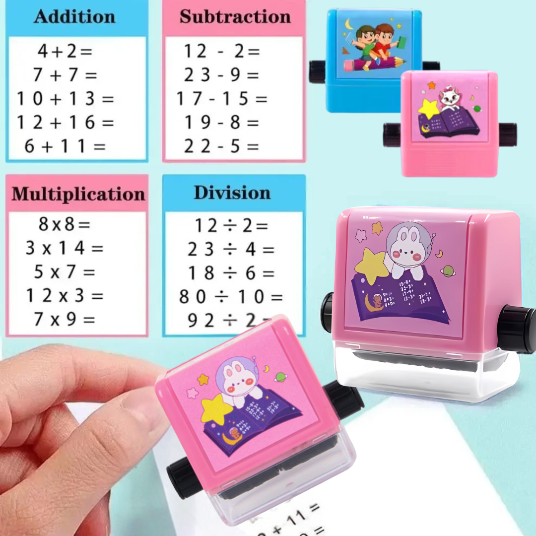 Kletshuts™ MathStamp: Digital Roller Matematikk Undervisning Stempel