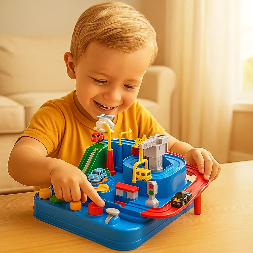 Kletshuts™ AdventureTrack: Interaktiv Lærerikt Bil Eventyr Spor