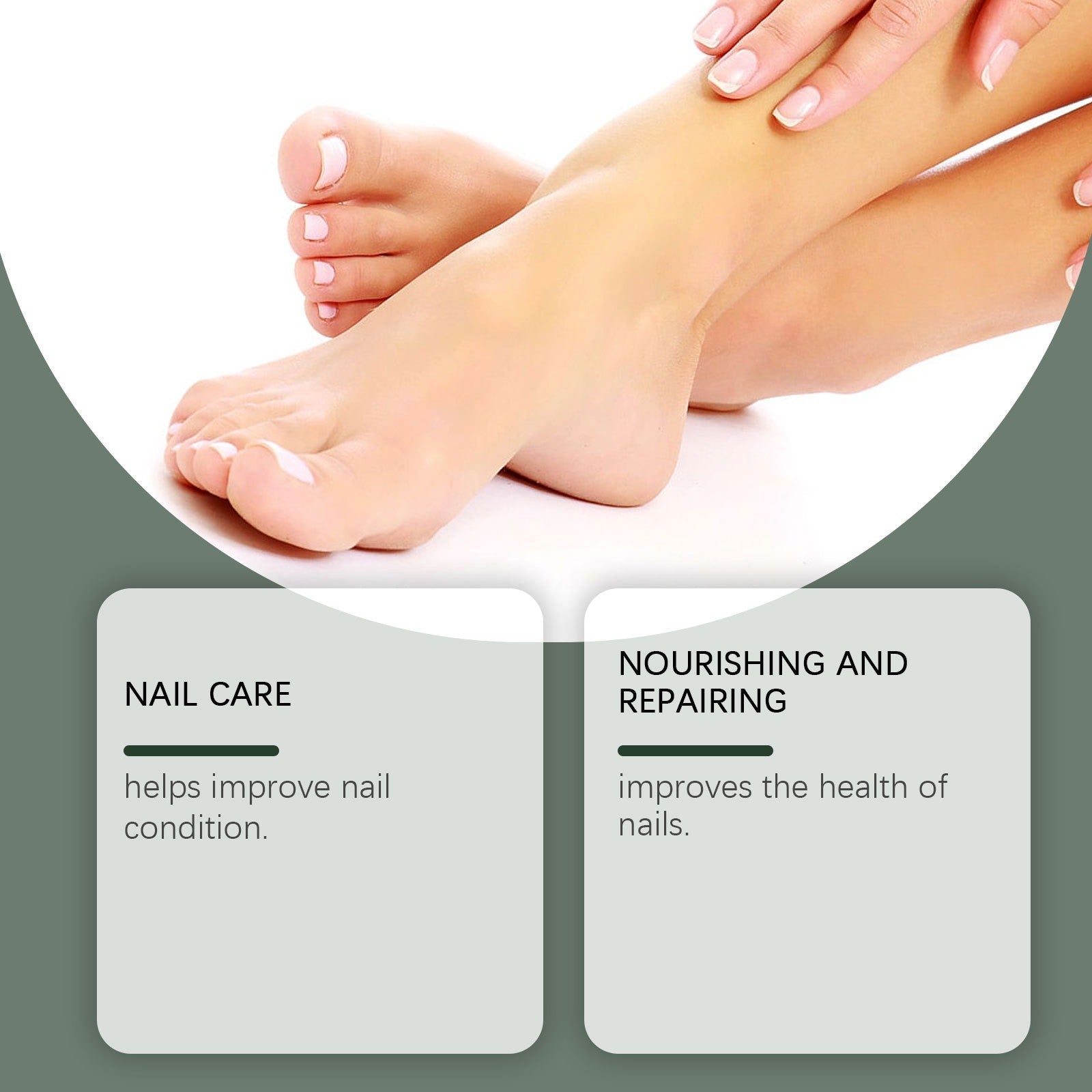 NailDrops 1+1 GRATIS: Flytende Neglesopp-Reparerende Helbredende Dråper