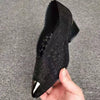 Happy™ GlimmerShoes: Mesh Hæler Sko Med Krystall Aksenter