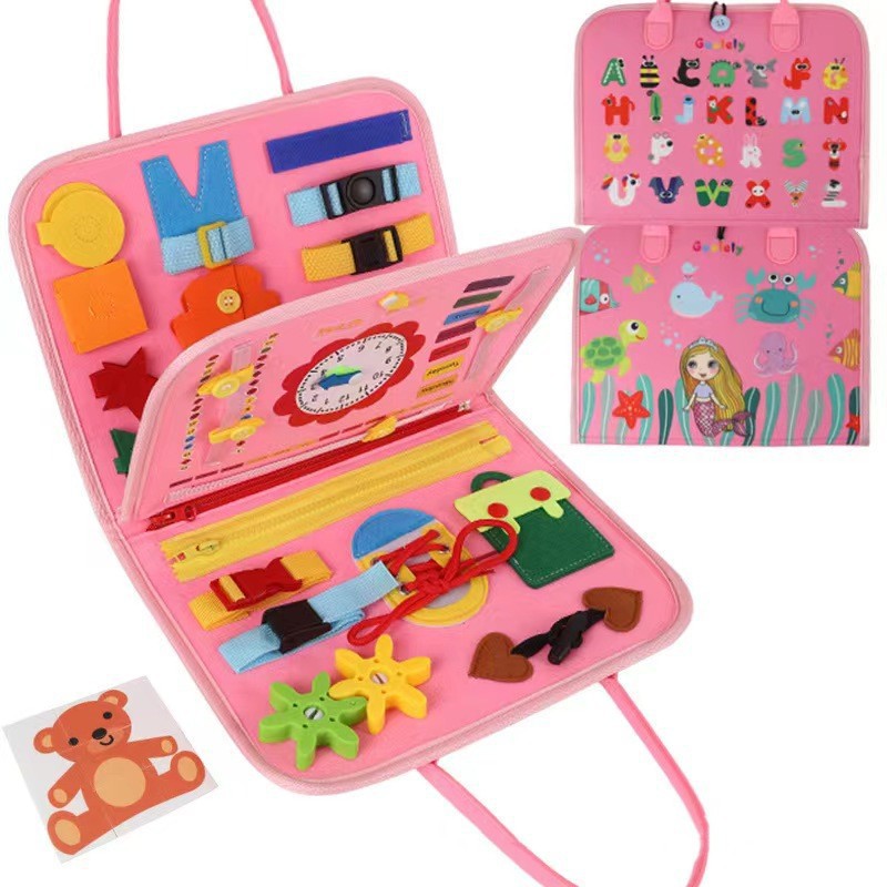 Kletshuts™ BusyBoard: Sensorisk Fin Motorikk Ferdigheter Montessori Pedagogisk Busy Board