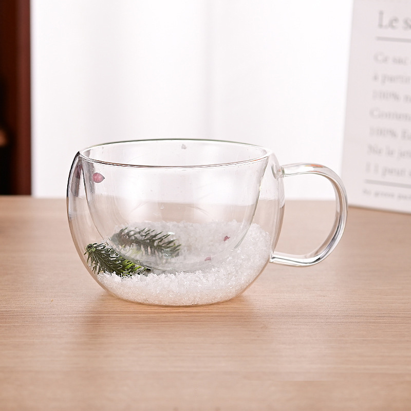CrystalMug - Dobbelt Lagdelt Kreativ Glass Krus