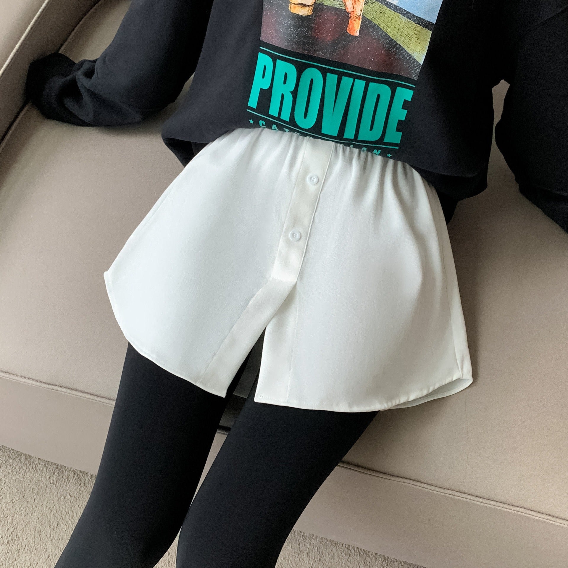 Icone™ WaistSkirt 1+1 GRATIS: Elegant Bluse Forlenger Skjørt Med Høy Liv For Damer