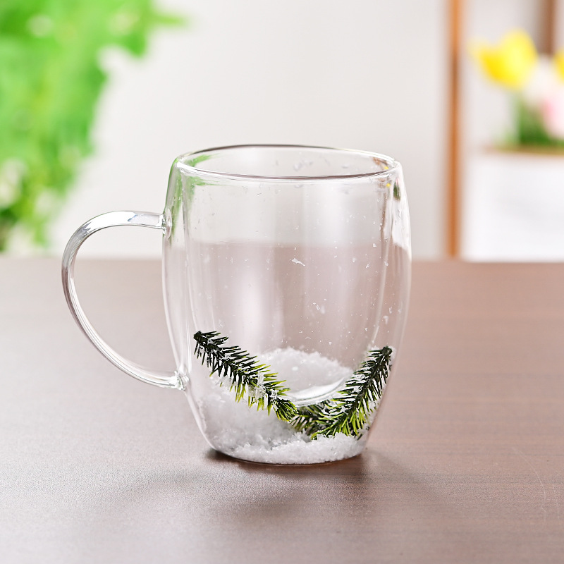 CrystalMug - Dobbelt Lagdelt Kreativ Glass Krus