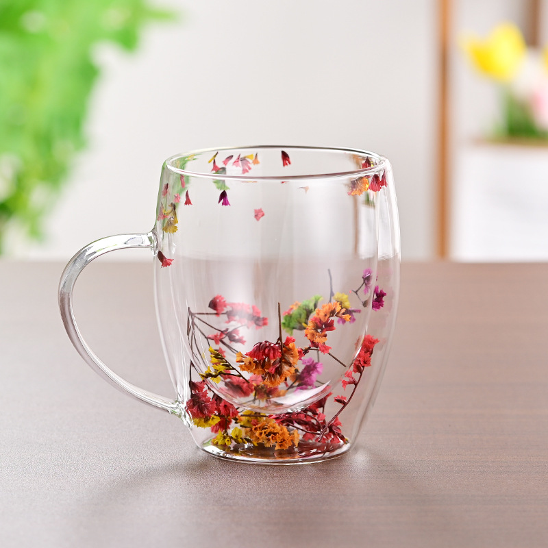 CrystalMug - Dobbelt Lagdelt Kreativ Glass Krus