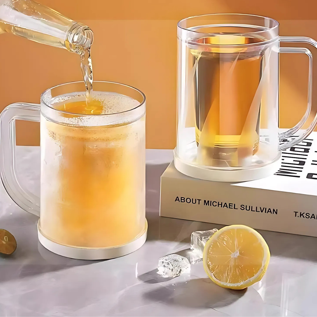 Globetrek° IceMug 1+1 GRATIS: Dobbel lag Rask Is-Kjøling Frysemugg