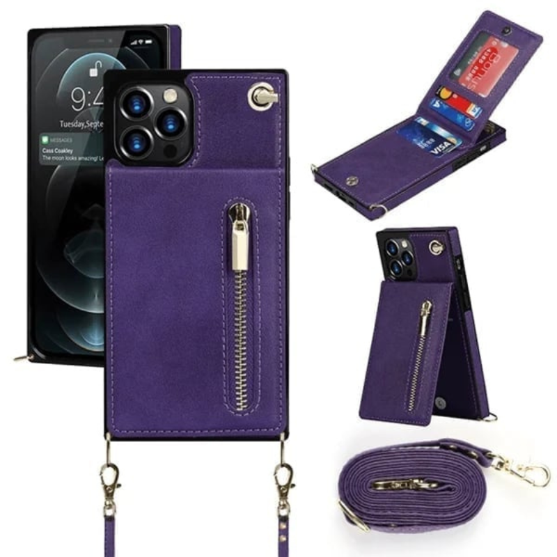 Icone™ PhoneWallet: Crossbody Telefon Etui Lommebok Og Kortholder