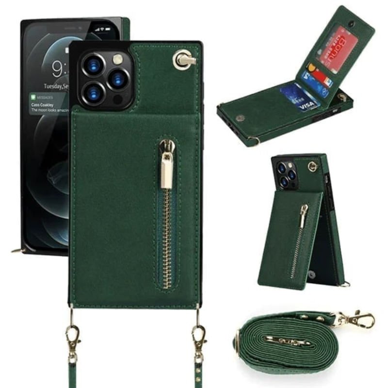 Icone™ PhoneWallet: Crossbody Telefon Etui Lommebok Og Kortholder