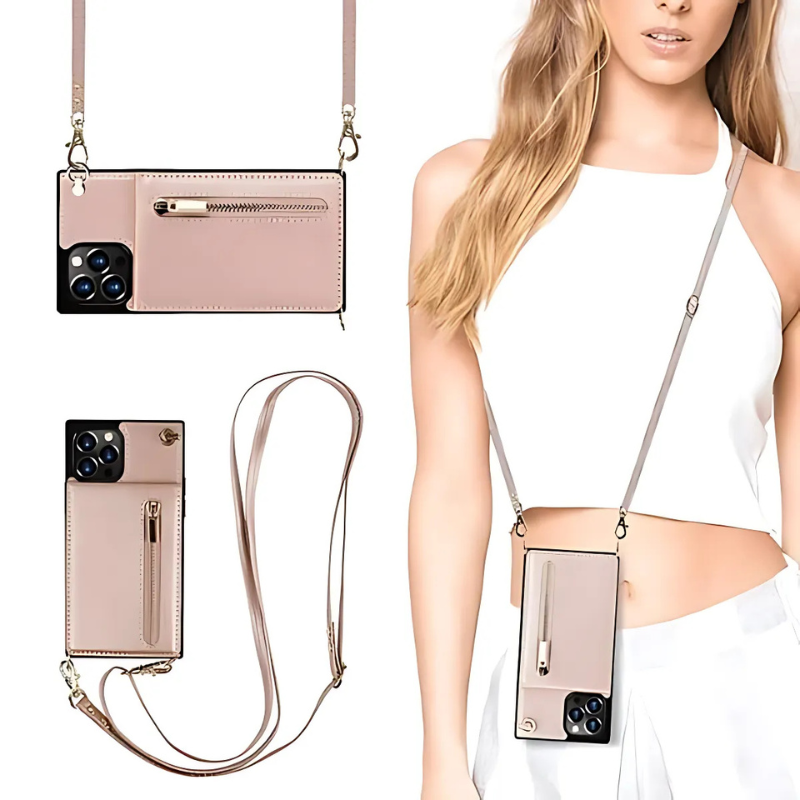 Icone™ PhoneWallet: Crossbody Telefon Etui Lommebok Og Kortholder