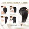 Rose® WigBangs 1+1 GRATIS: Sømløs Parykk Naturlig Utseende Hår Pannelugg Utvidelser
