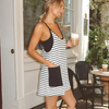 Icone™ DressShorts: Uformell Mini Kjole Uten Ermer Med Innebygde Shorts