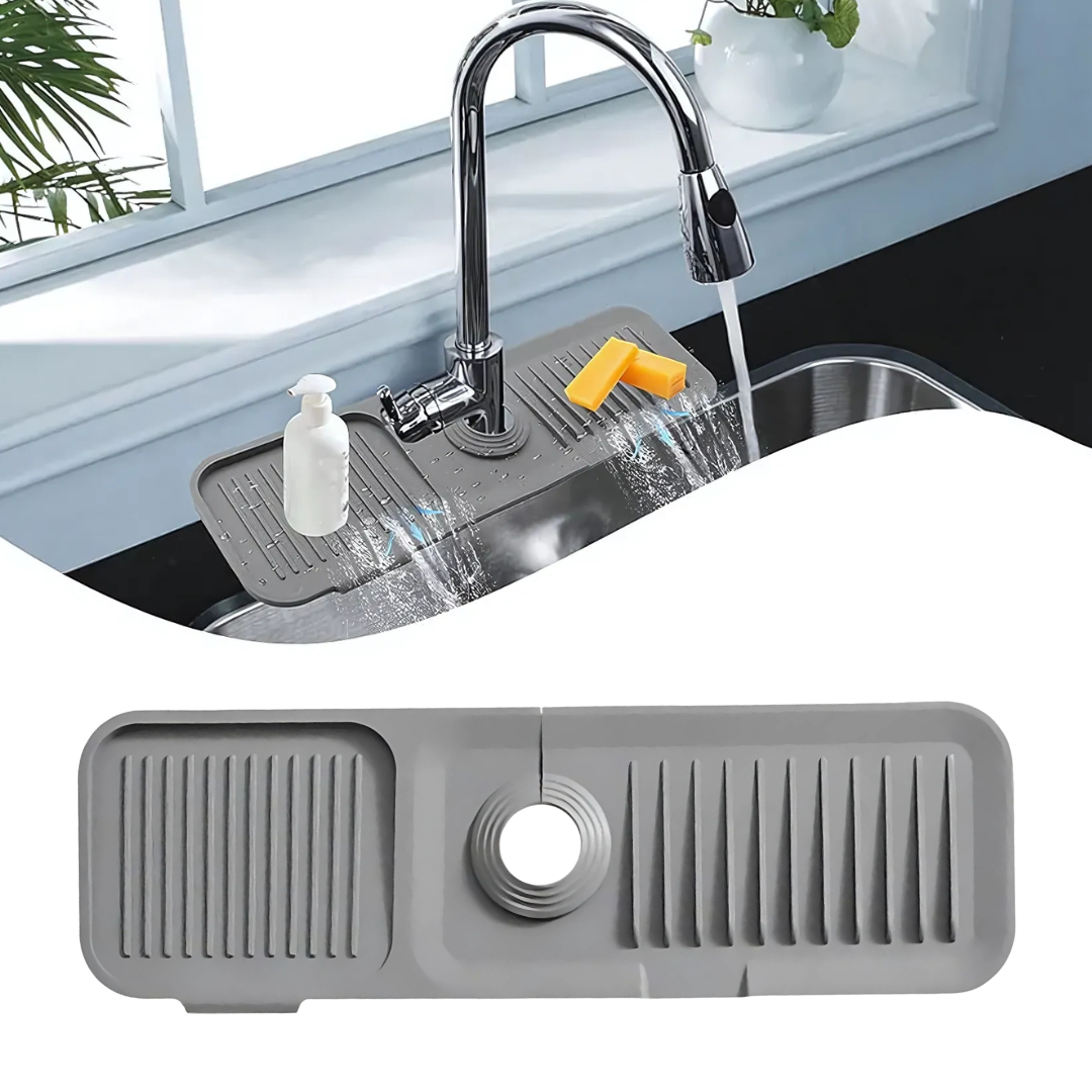 Globetrek° SplashGuard: Kjøkken Sink Silikon Vann Skjold
