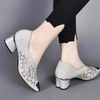 Happy™ GlimmerShoes: Mesh Hæler Sko Med Krystall Aksenter