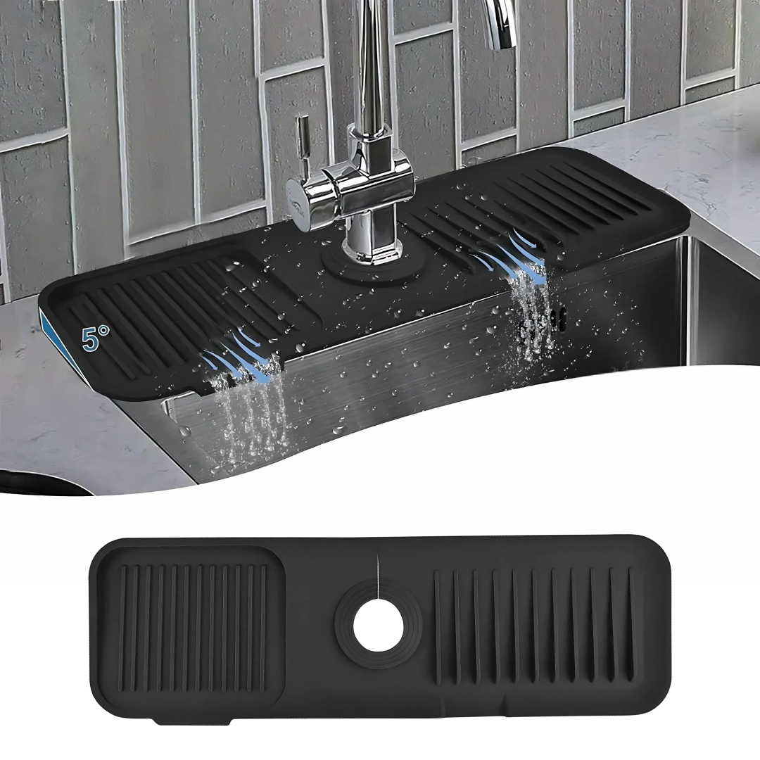Globetrek° SplashGuard: Kjøkken Sink Silikon Vann Skjold
