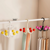 GlideHold® HangerHooks: 360° Svingbar 6 Kroker Skaporganiserer Henger
