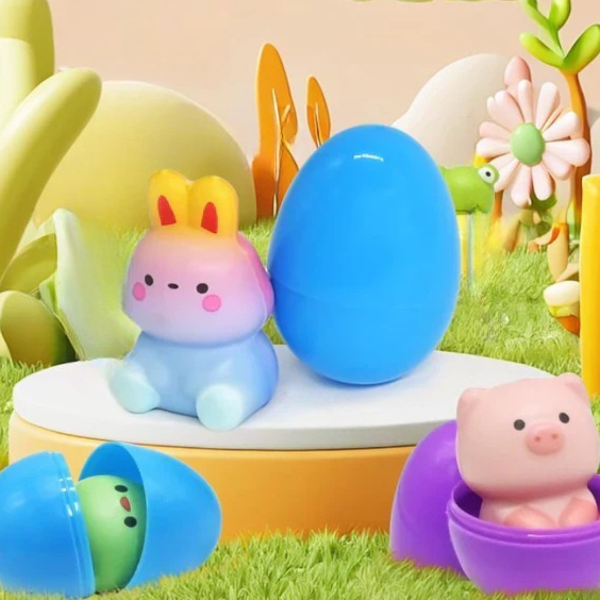 Kletshuts™ EggsSuprise: Påskeoverraskelsesegg Med Klemleker