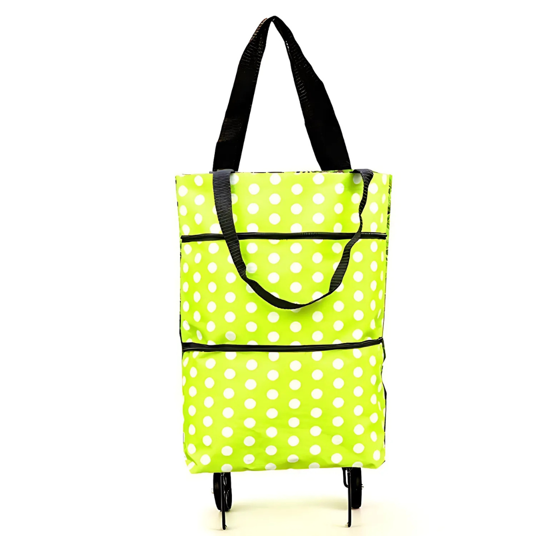 Icone™ GroceryBag 1+1 GRATIS: Stor Kapasitet Handlepose Med Sammenleggbare Hjul