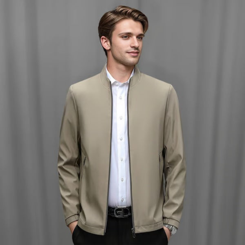 Icone™ CasualJacket: Stående Krage Casual Glidelås Jakke For Menn