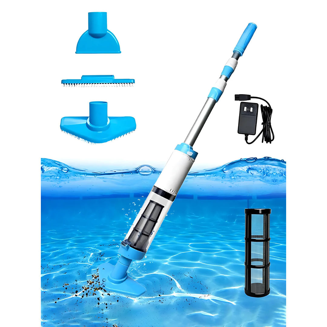 Cleaner Pro° PoolCleaner: Oppladbar Håndholdt Bassengstøvsuger