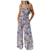 Icone™ PrintedJumpsuit: Full Lengde Komfortabel Casual Løs Trykt Jumpsuit