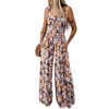 Icone™ PrintedJumpsuit: Full Lengde Komfortabel Casual Løs Trykt Jumpsuit
