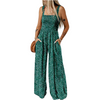 Icone™ PrintedJumpsuit: Full Lengde Komfortabel Casual Løs Trykt Jumpsuit