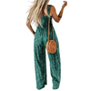 Icone™ PrintedJumpsuit: Full Lengde Komfortabel Casual Løs Trykt Jumpsuit