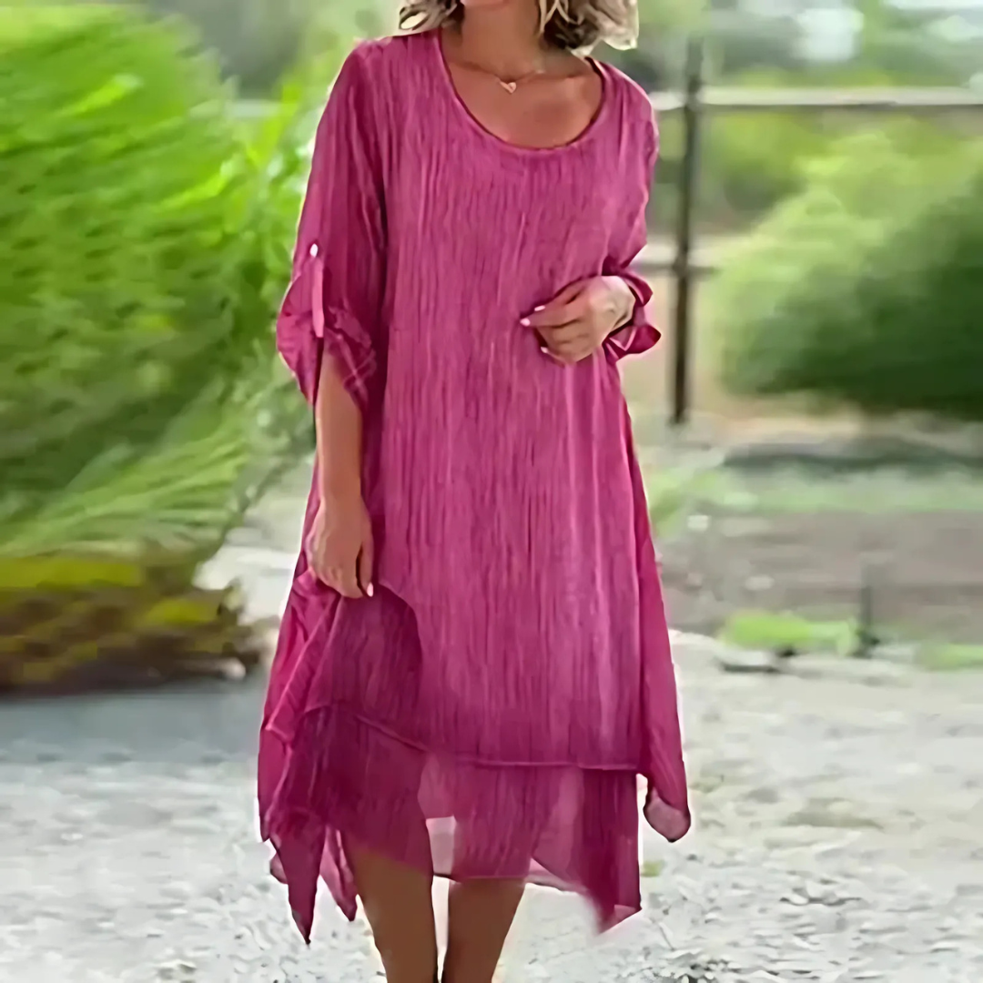 Icone™ LooseDress: Enkel, Åndbar Løs Pasform Kjole