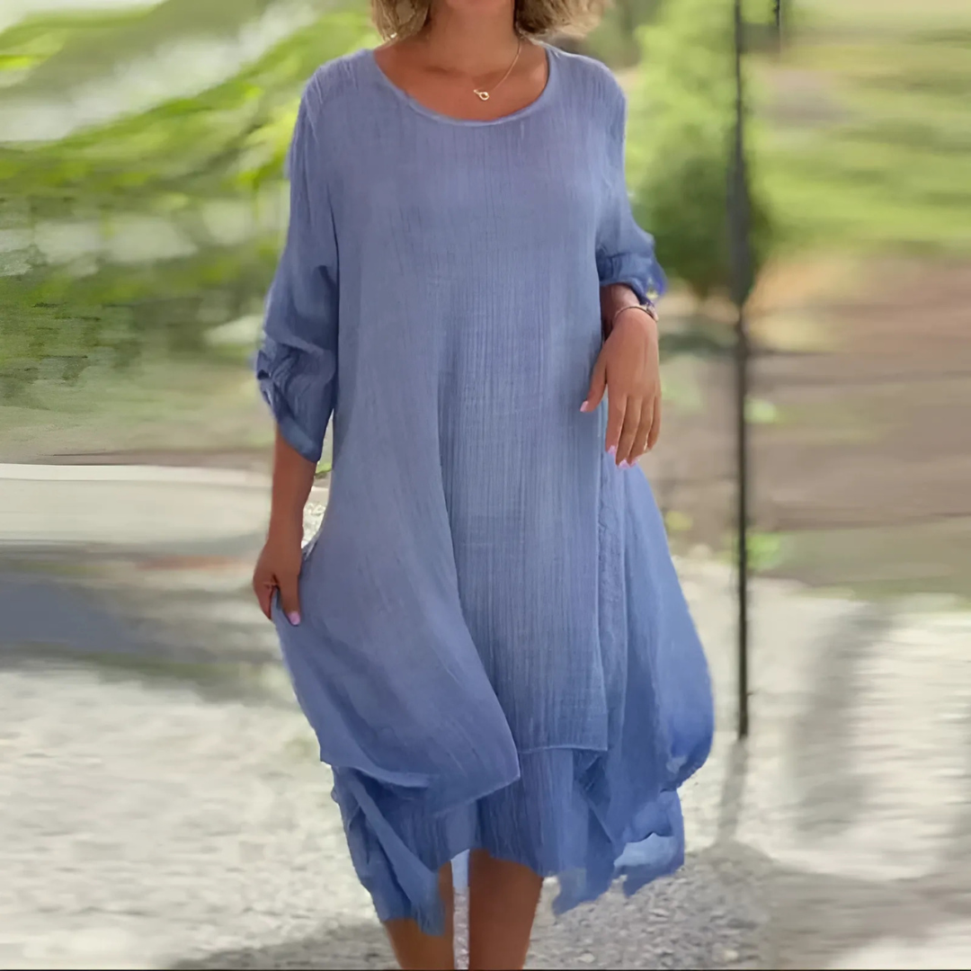 Icone™ LooseDress: Enkel, Åndbar Løs Pasform Kjole