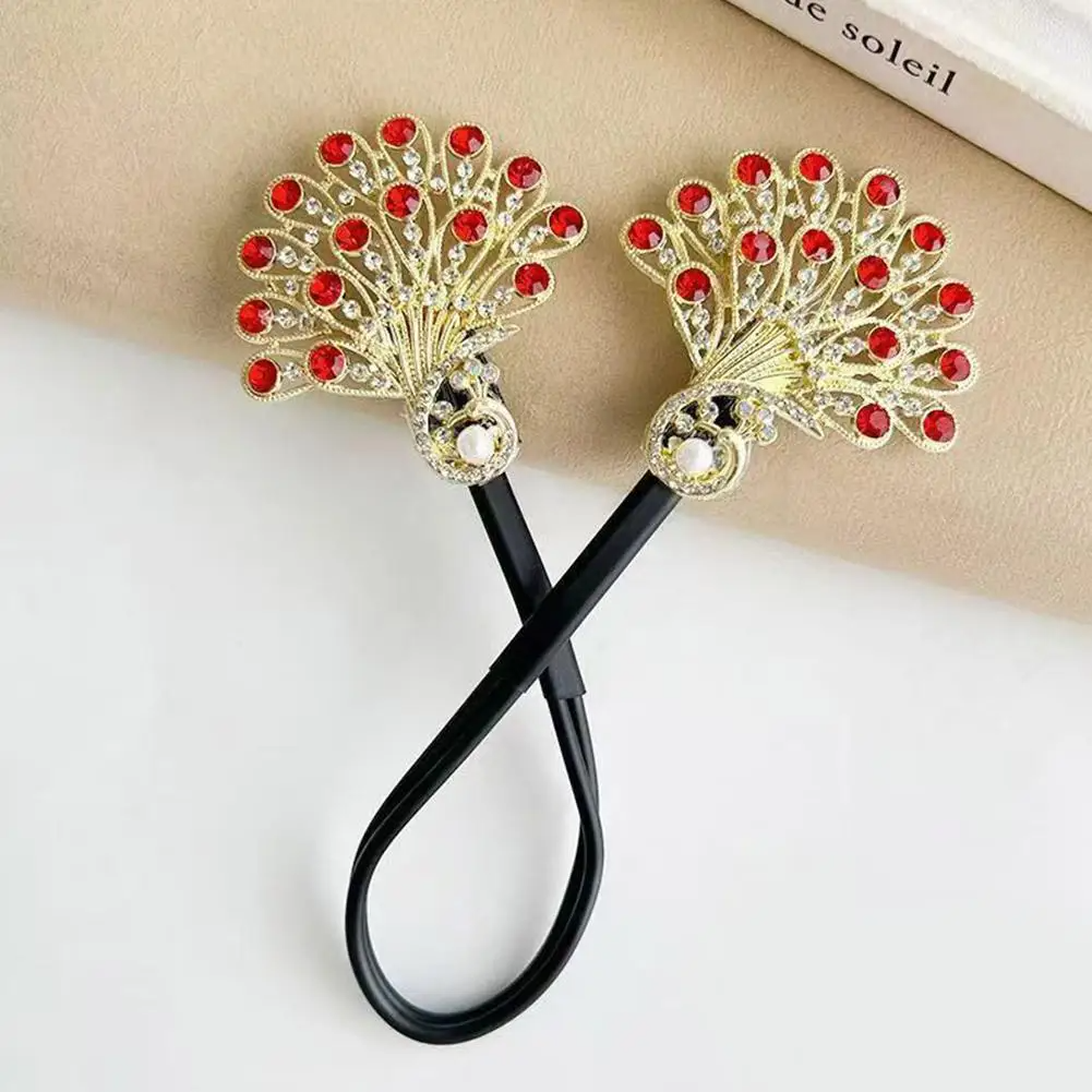 Rose® HairTie 1+1 GRATIS: Stilig Hårbånd Elegant Vintage Krystallhestehale Vri Holder