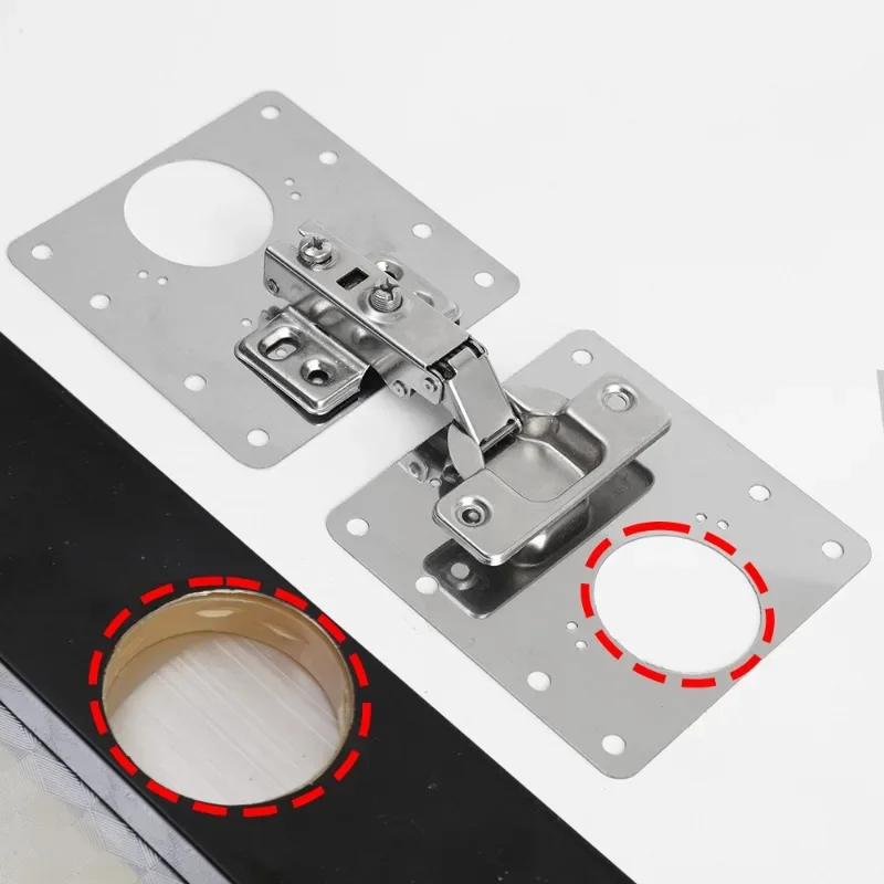 HingePlate 1+1 GRATIS: DIY Møbelhengsler Reparasjon Sideplate