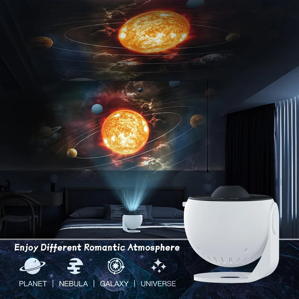 GalaxyProjector - 360° Roterende Galakse Natt Lys