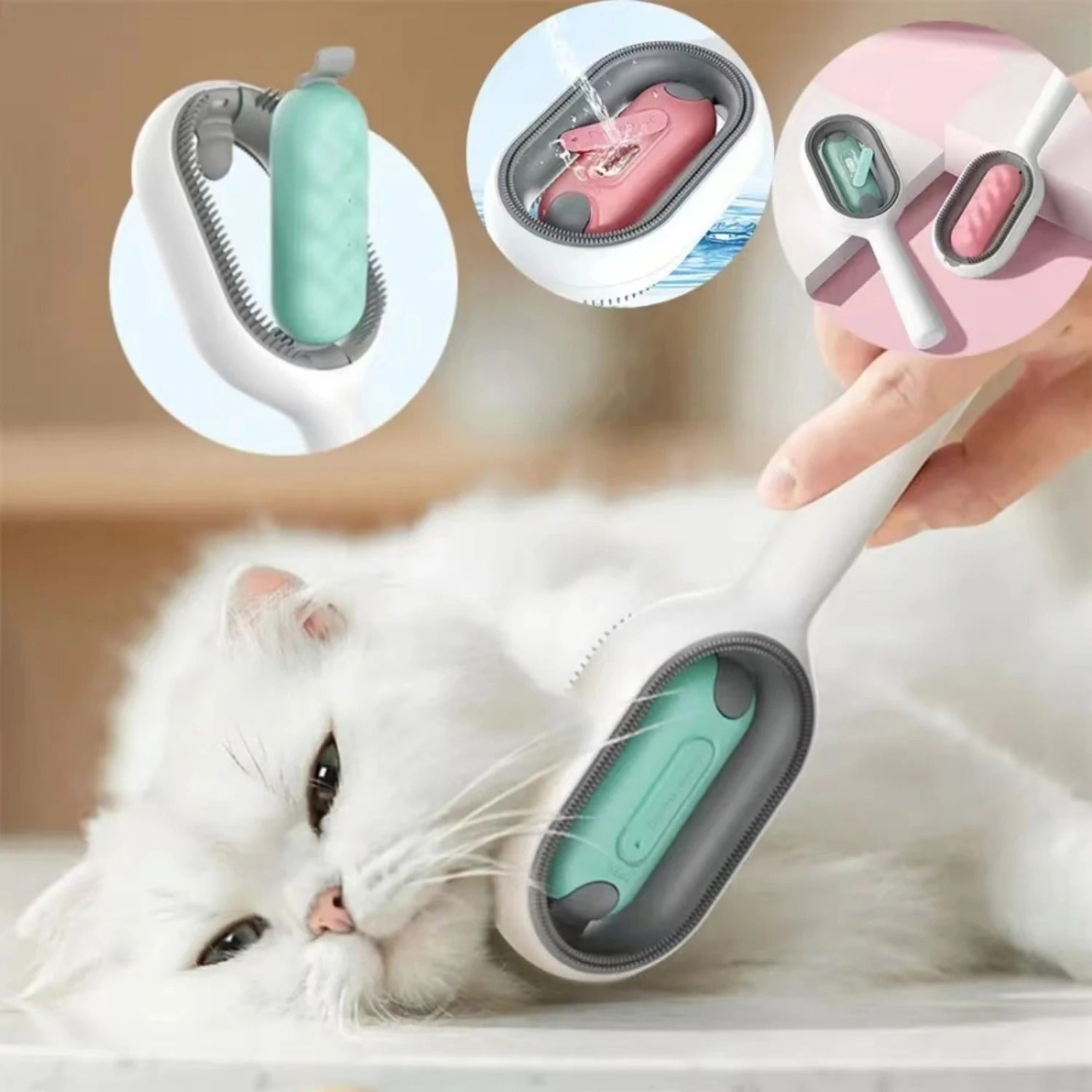 DogCatFri™ GroomingBrush 1+1 GRATIS: Dyrehårfjerner Og Massasjebørste