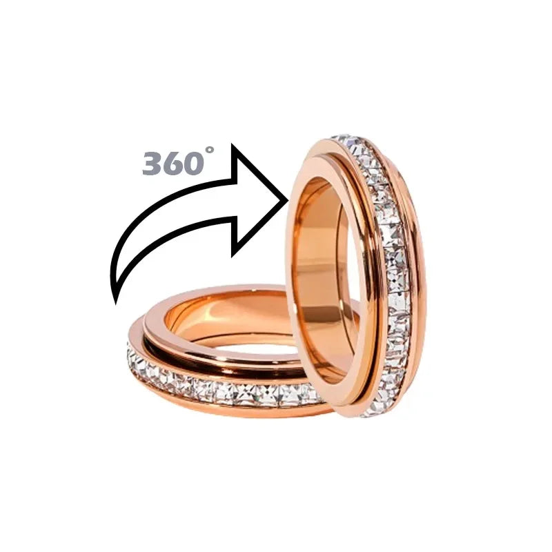 Jewelance™ RotatingRing 1+1 GRATIS: Finger Spinner Roterende Ringe Ant ...