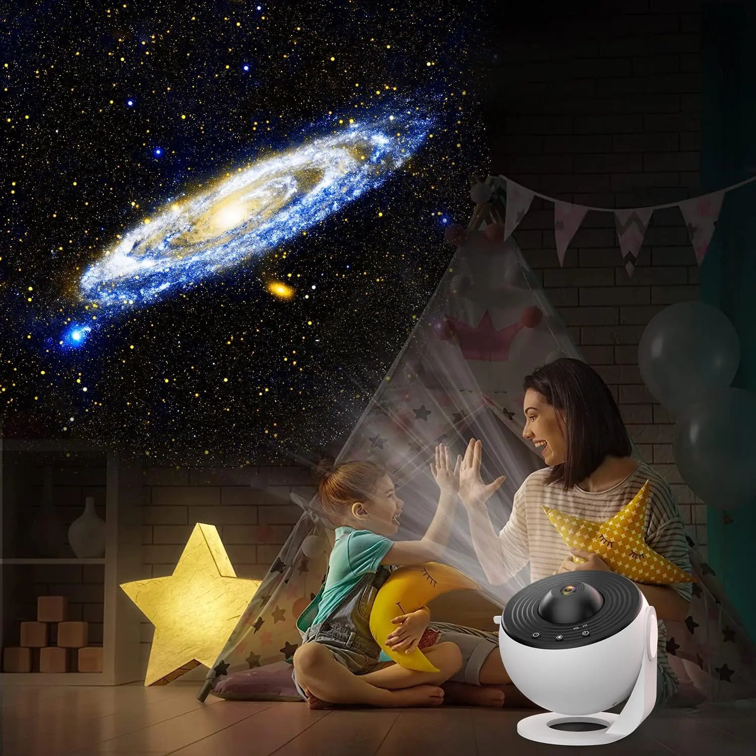 GalaxyProjector - 360° Roterende Galakse Natt Lys