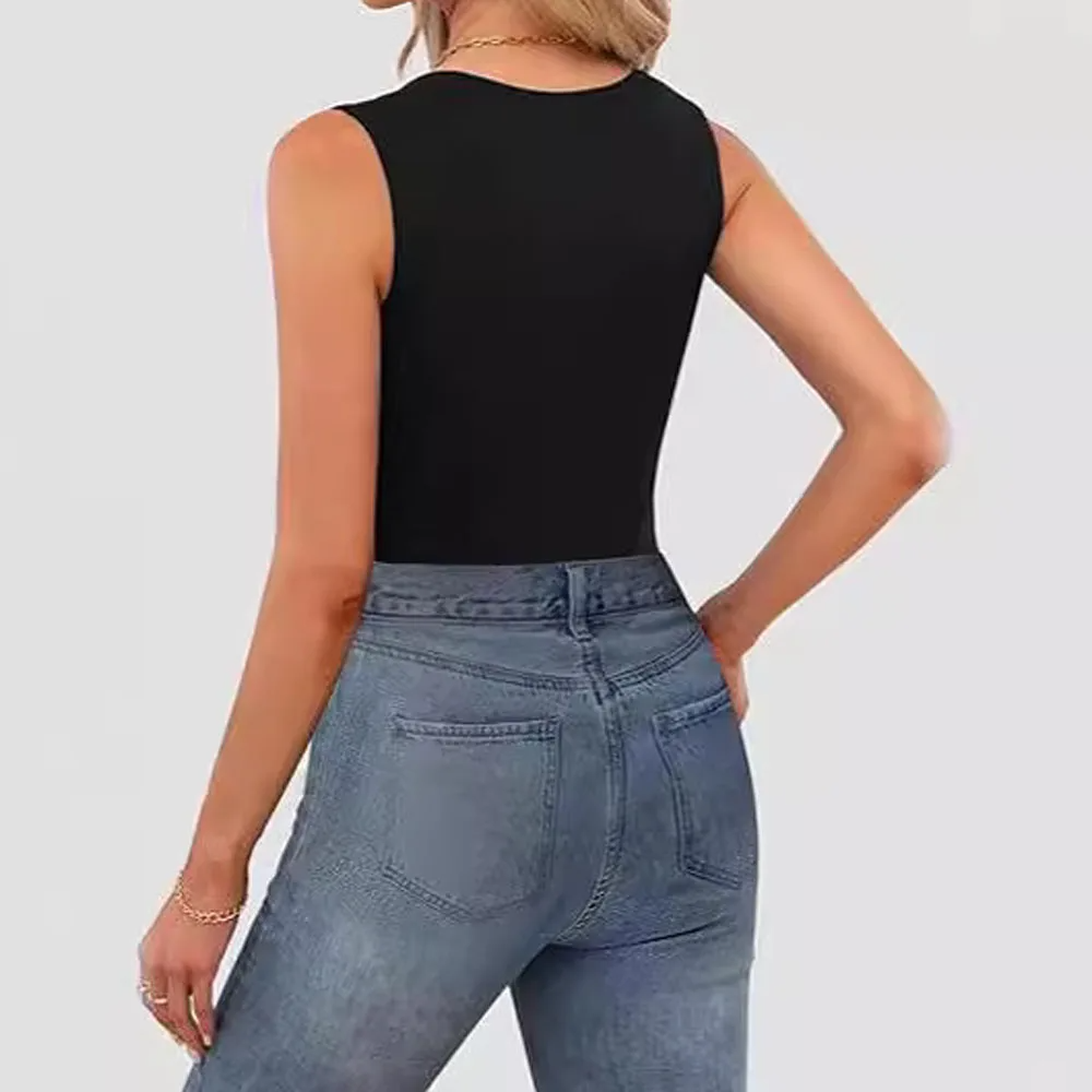Icone™ TankTop 1+1 GRATIS: Dame Firkantet Hals Ermeløs Tank Toppen