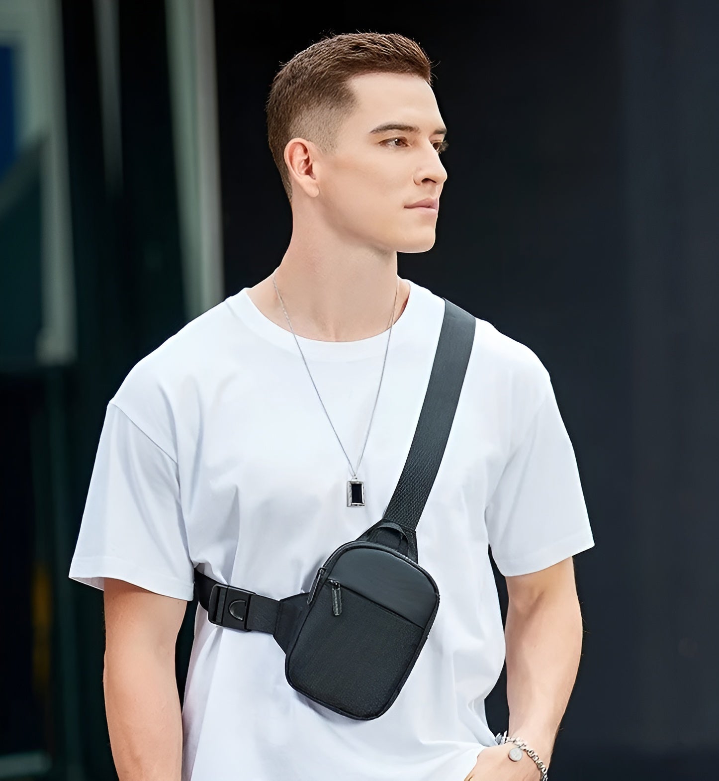 Icone™ ChestBag 1+1 GRATIS: Justerbar Stropp Unisex Mini Slynge Brystveske